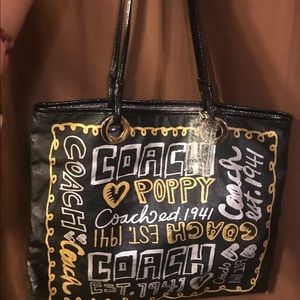 Vintage Coach Poppy Small Tote Bag